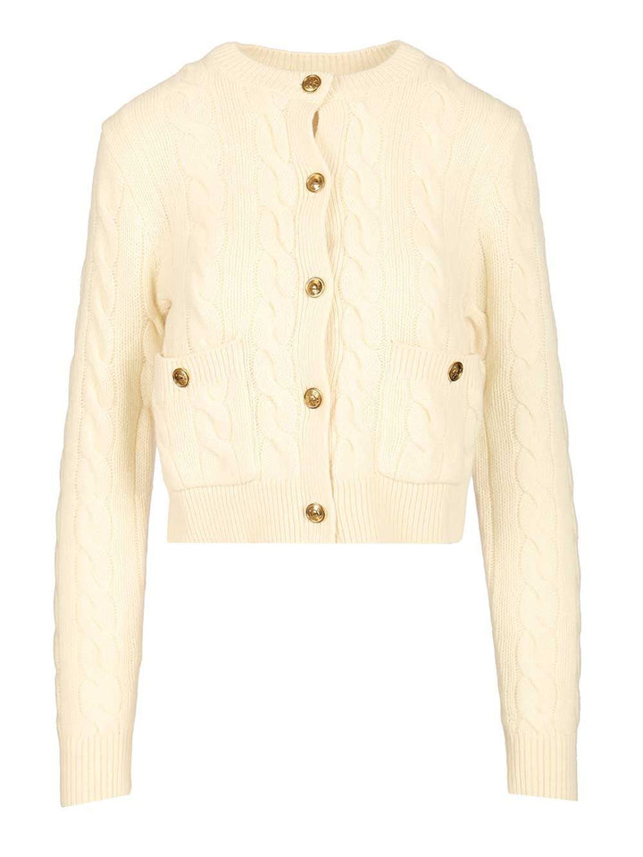 Polo Ralph Lauren Cable Knit Cardigan Knitwear - White | fc0656d39ec7d1cf20abede5b877396a0bddbaad