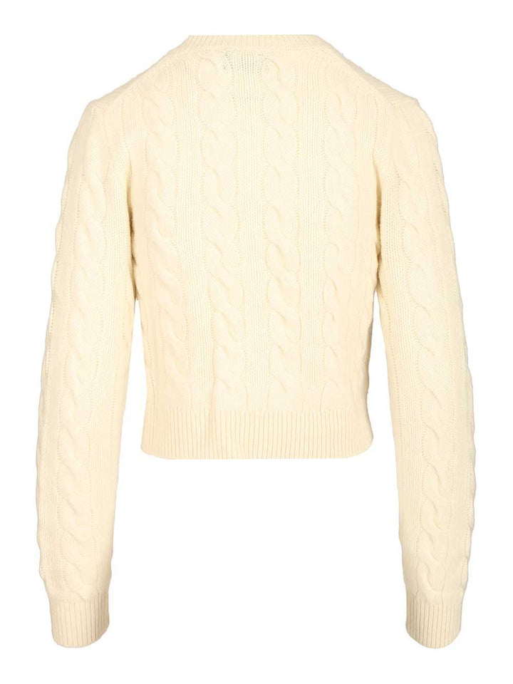 Polo Ralph Lauren Cable Knit Cardigan Knitwear - White | 88051fc60f80f3b55f09dd9f1db0b1dafe8378a4