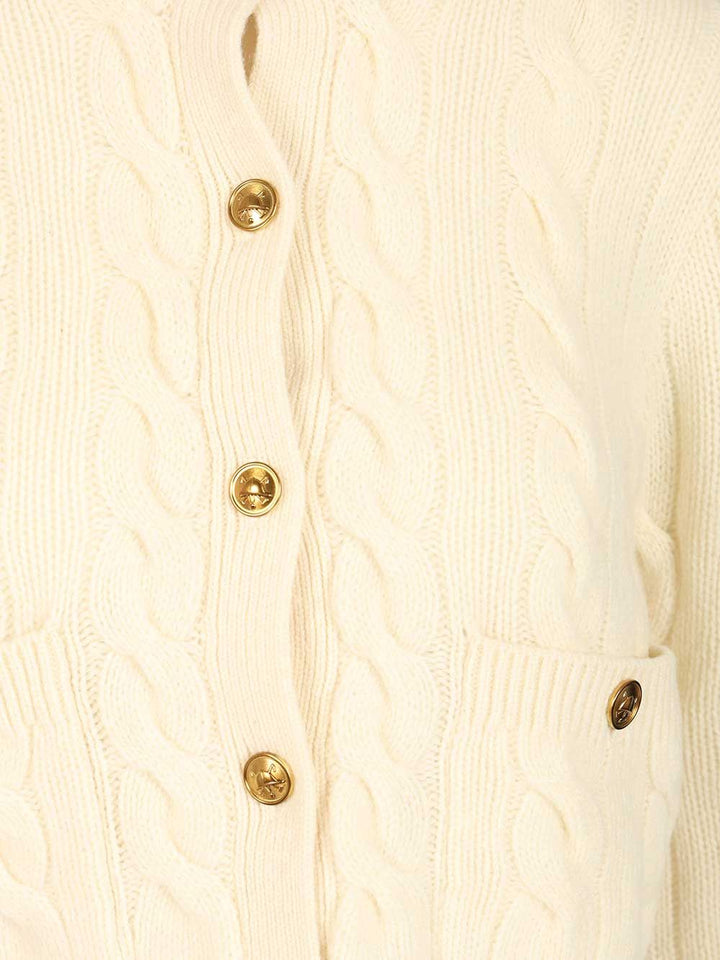 Polo Ralph Lauren Cable Knit Cardigan Knitwear - White | d3b4f84109f01320e45fbbcdc06d703151e13a06