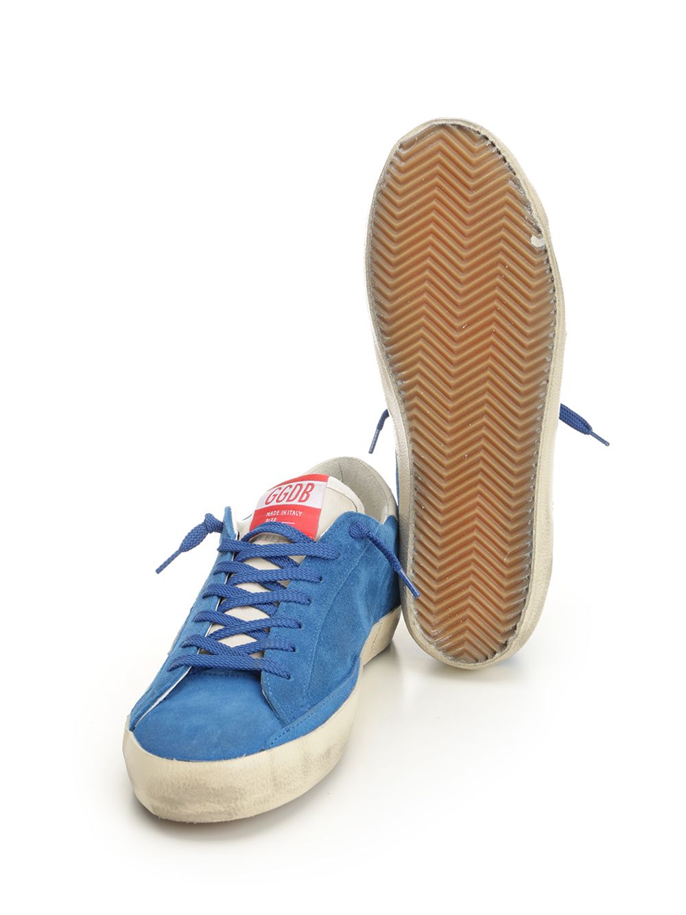 Golden Goose Deluxe Brand Super-Star Sneakers - Blue | 9bec29b6b2e64290ed2481961865a8889fb75d2d
