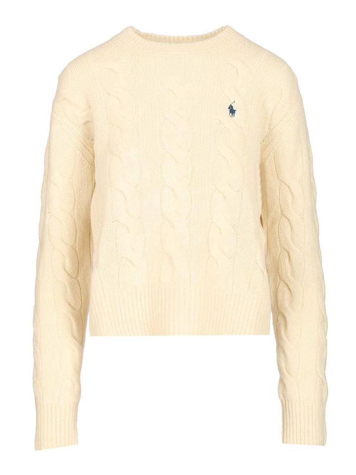 Polo Ralph Lauren Cable-Knit Wool-Cashmere Sweater Sweatshirts - White | a8c36315011849a06f2462392bdbb09db303200e