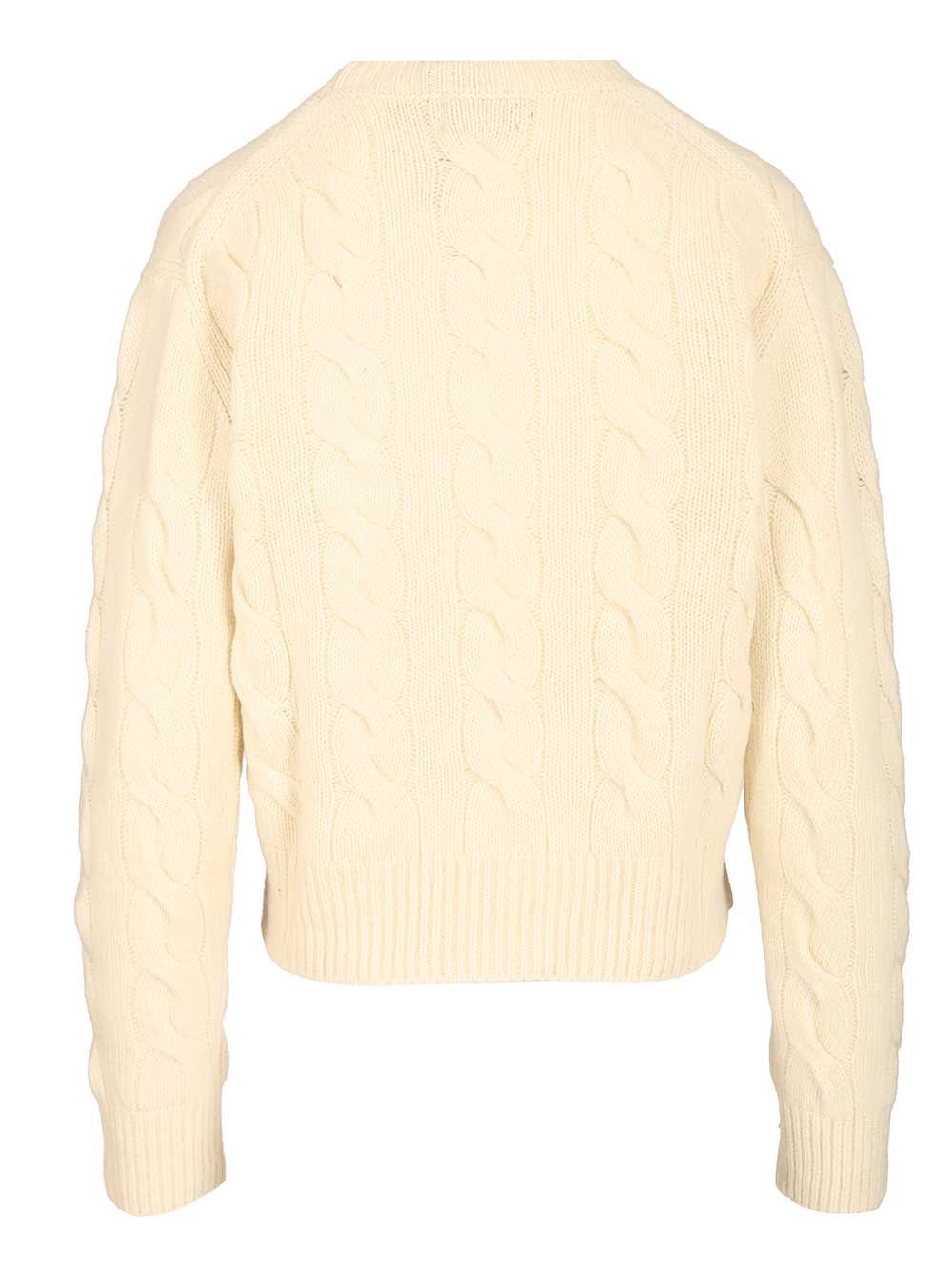 Polo Ralph Lauren Cable-Knit Wool-Cashmere Sweater Sweatshirts - White | dce8e45d750ad92b3d3ad2182b84d928d8db66a8