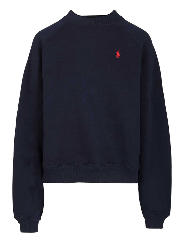 Polo Ralph Lauren Crew Neck Sweatshirt Sweatshirts - Blue | be70bc484a00c8b9d00273fc250698b5ef105215