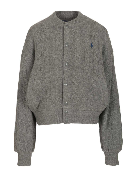 Wool And Cashmere Cardigan Jackets Grey