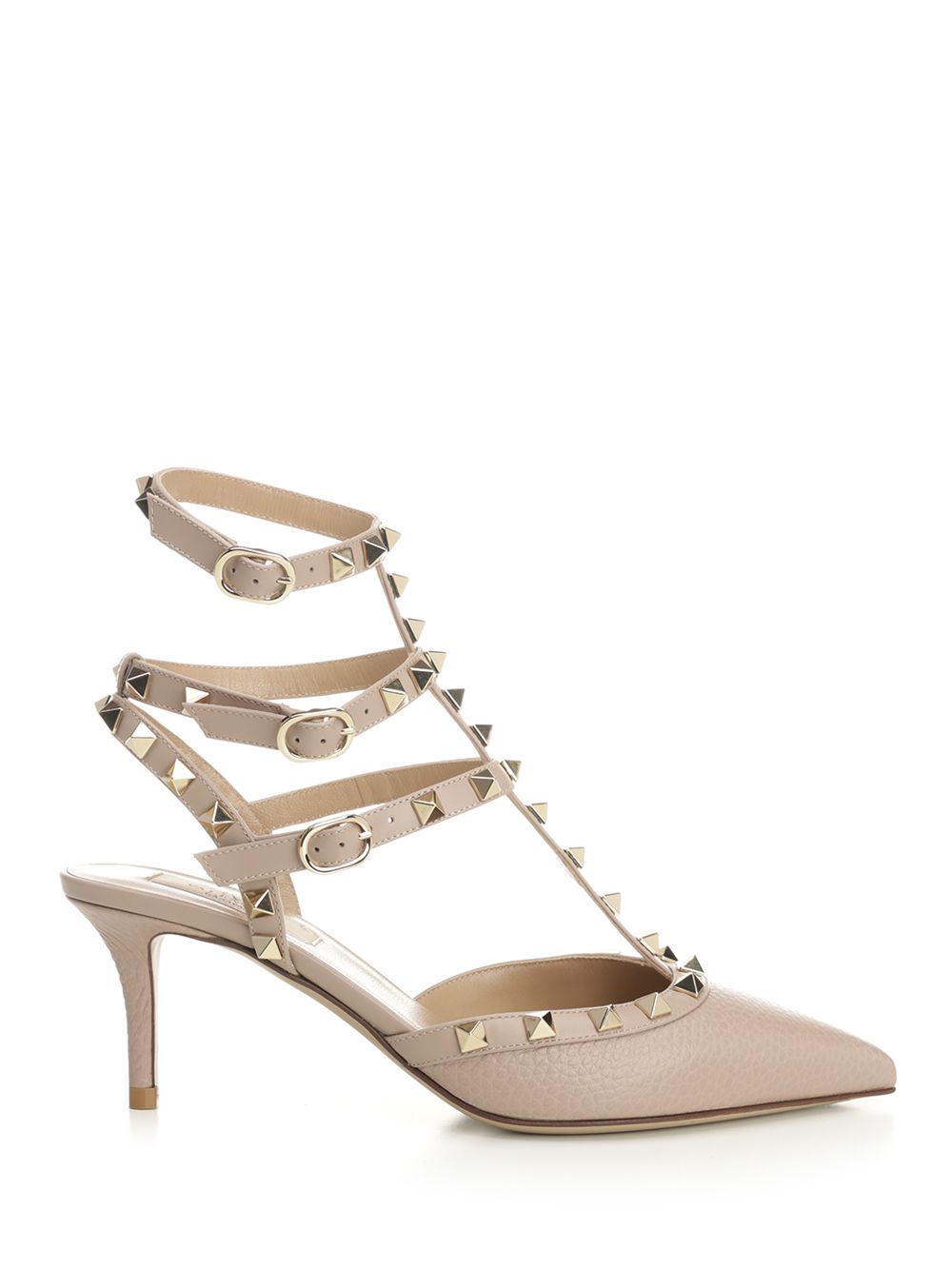 Valentino Garavani Rockstud  With Straps Pumps - Rose | d19c6ab097f94a15e04555a67e3a416e3526d587