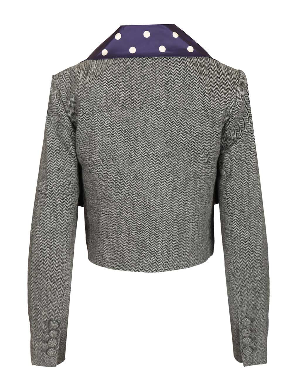 Self-Portrait Herringbone Jacket Jackets - Grey | 0984f66a8cfe230c4ff525aca7add6659f85afff
