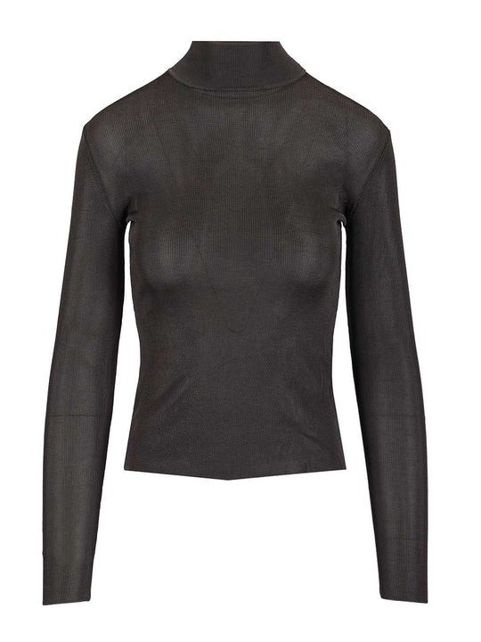 Knitted Top Knitwear Grey