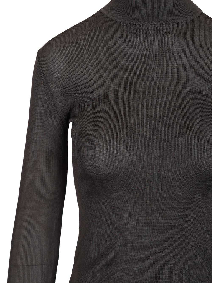 Self-Portrait Knitted Top Knitwear - Grey | e16a464358192555d441af279b23d9d3c2b877b1