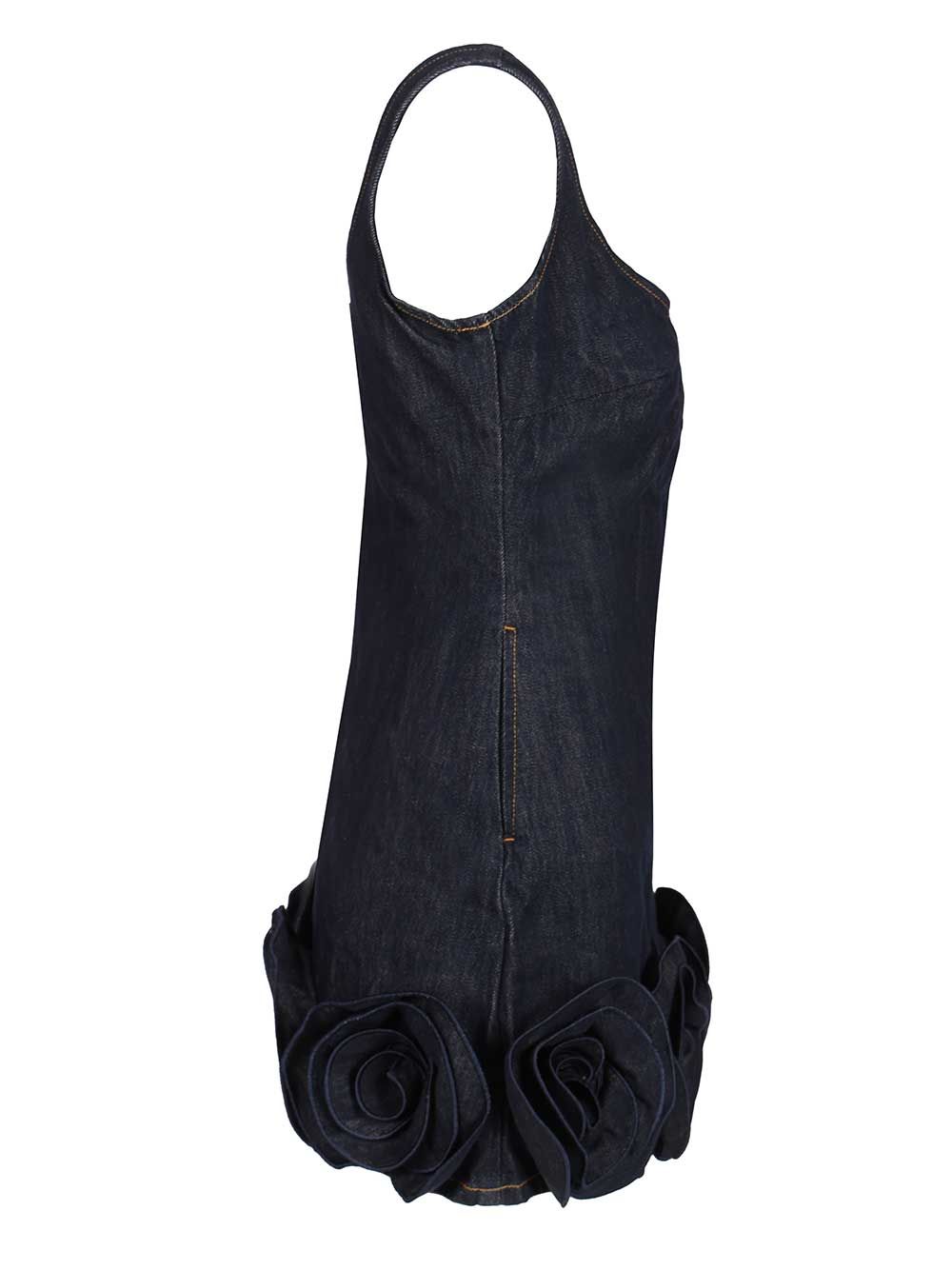 Self-Portrait Denim Mini Dress Dresses - Blue | f85256234e31f707c422c66578b708d1df8db84d