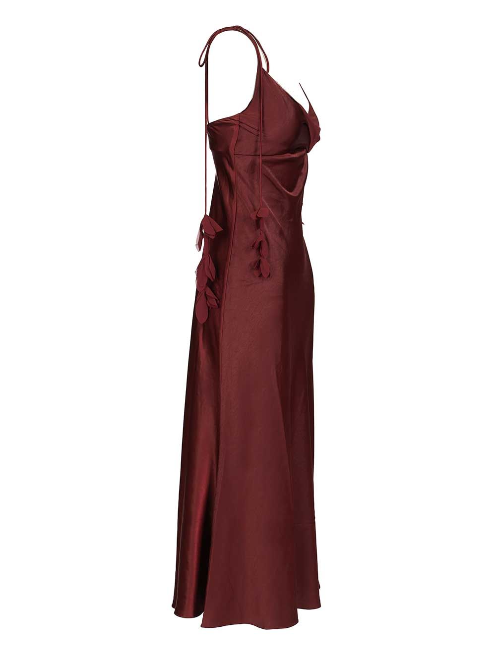 Self-Portrait Midi Dress Dresses - Bordeaux | 80cc55dd2c49d1c5eea6117ac13f1b2451de7c9c