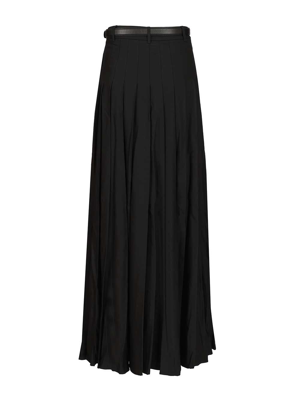 Self-Portrait Pleated Maxi Skirt Skirts - Black | 66bc53eec7871015ae0b6226fa17b57946188d02