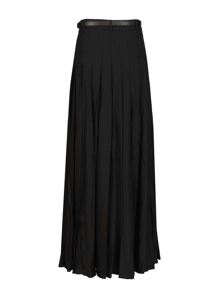 Self-Portrait Pleated Maxi Skirt Skirts - Black | 66bc53eec7871015ae0b6226fa17b57946188d02