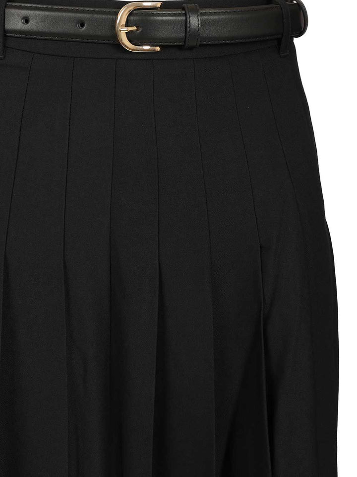 Self-Portrait Black Pleated Twill Maxi Skirt Skirts - Black | 6271dd66c93f5c75579f01b978fe96b5a7771b23
