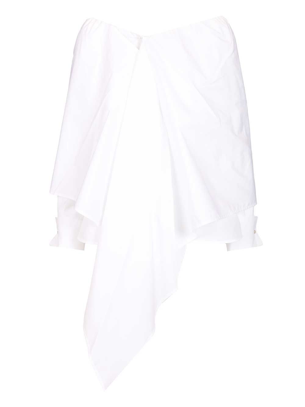Max Mara Curvone Ribbon Popeline Shirt Shirts - White | 9d4cf23879208b2f6bf3b51903c7a7fca1729fa5