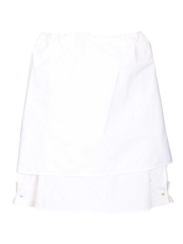 Max Mara Curvone Ribbon Popeline Shirt Shirts - White | b62191a24832ab01fd993c52b05542389546508b