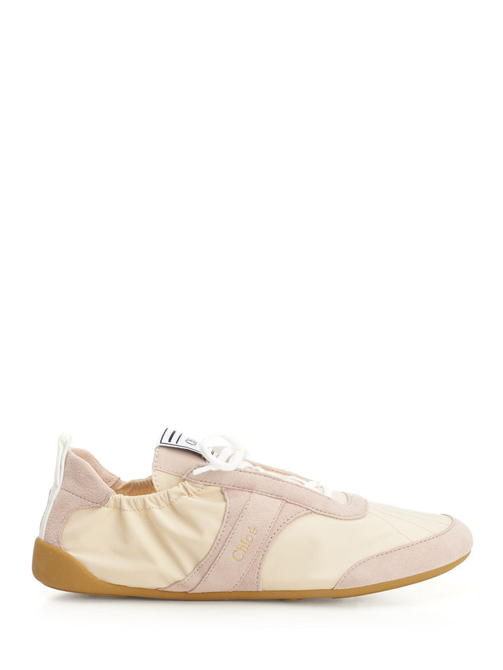 Chloe' Kick Sneakers - Beige | f9e4c9bd0e92f3ad280722566442490badf0a1ae