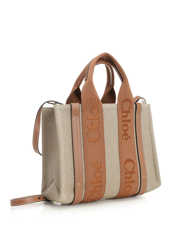 Chloe' The Small Woody Tote Bag Handbags - Brown | b86322cc02bb14c0802e51e1d1c5452ee41f4756