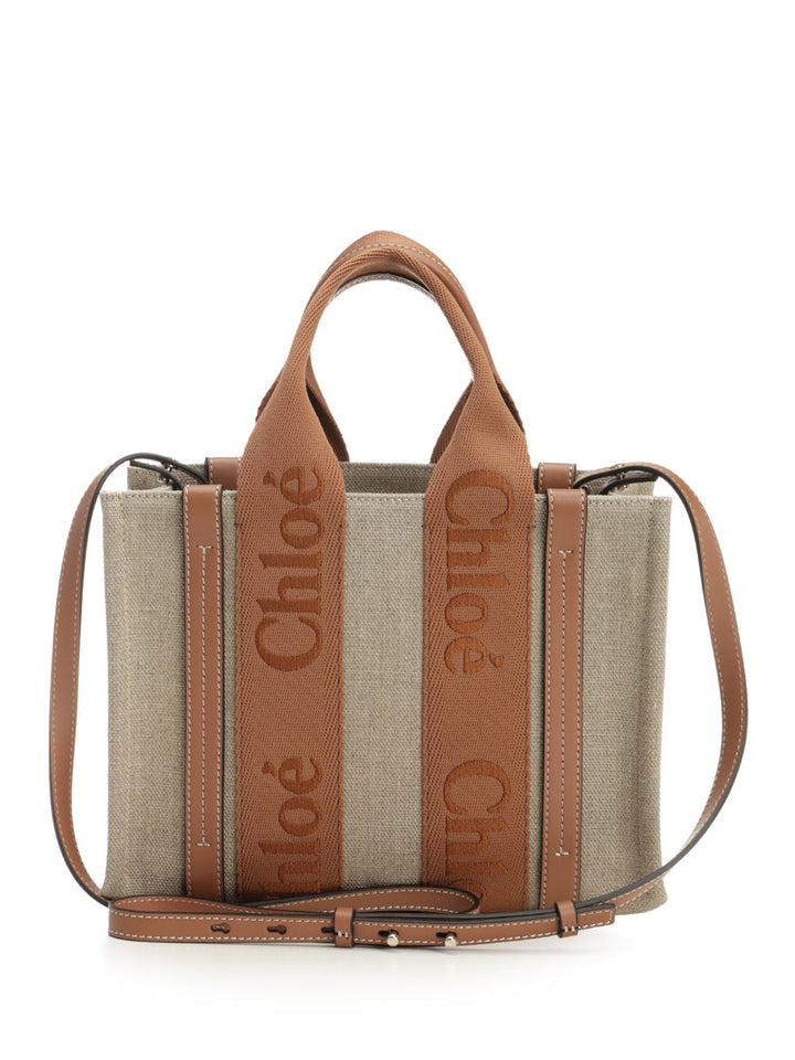 Chloe' The Small Woody Tote Bag Handbags - Brown | 002de494c50e79abf1dd6778838446909525bf18