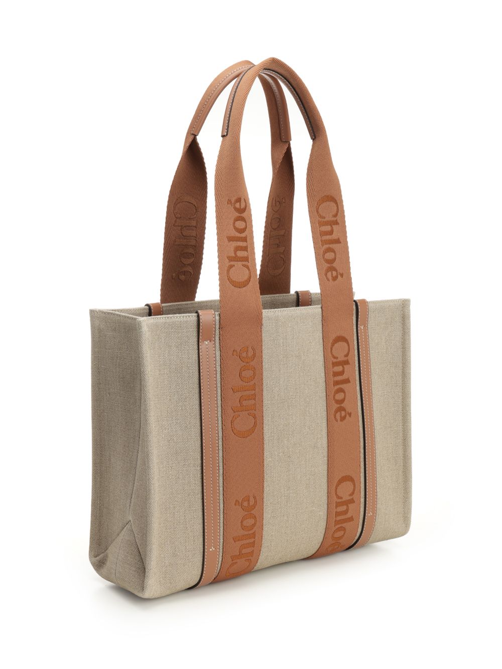 Chloe' Woody Shoulder Bags - Beige | 3261a349aba19da272c55a866ecfd9f1f967a63a