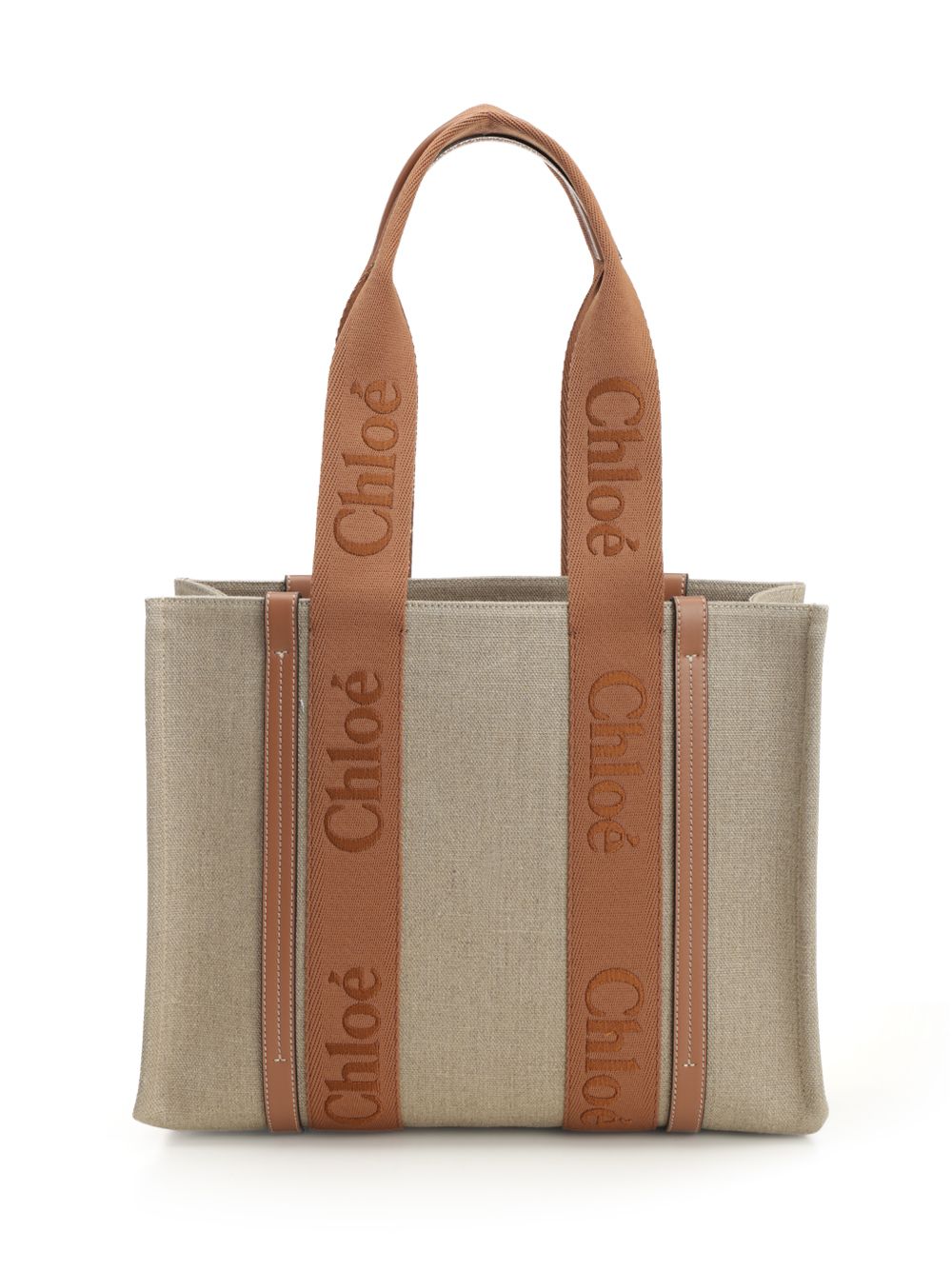 Chloe' S383 - Woody Shoulder Bags - Beige | a2f02471ff9275006b0c2beac0ed3b91061de8a2