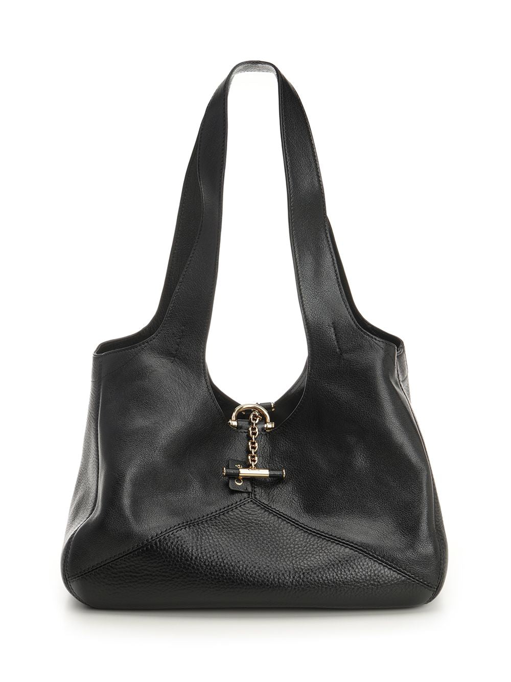 Chloe' S645 - Chloé Balloon Shoulder Bags - Black | daa8f15c03b856a6193d9210fc9833b7d2f02552