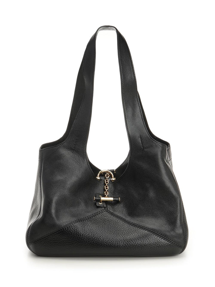 Chloe' S645 - Chloé Balloon Shoulder Bags - Black | daa8f15c03b856a6193d9210fc9833b7d2f02552