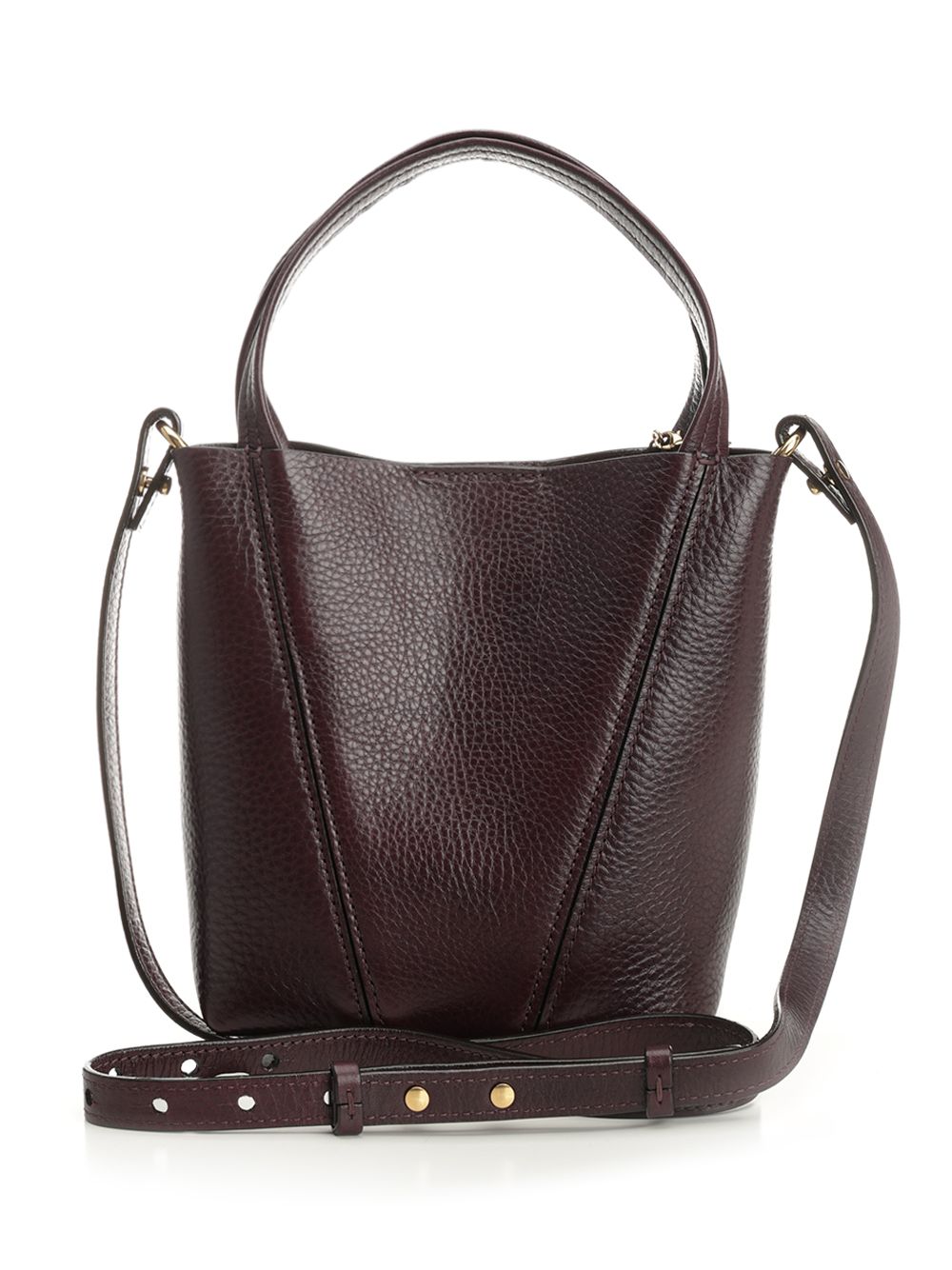 Chloe' Chloé Spin Shoulder Bags - Bordeaux | 738433b8892fa8e512f57c8a86f4e7f23bd48dc9
