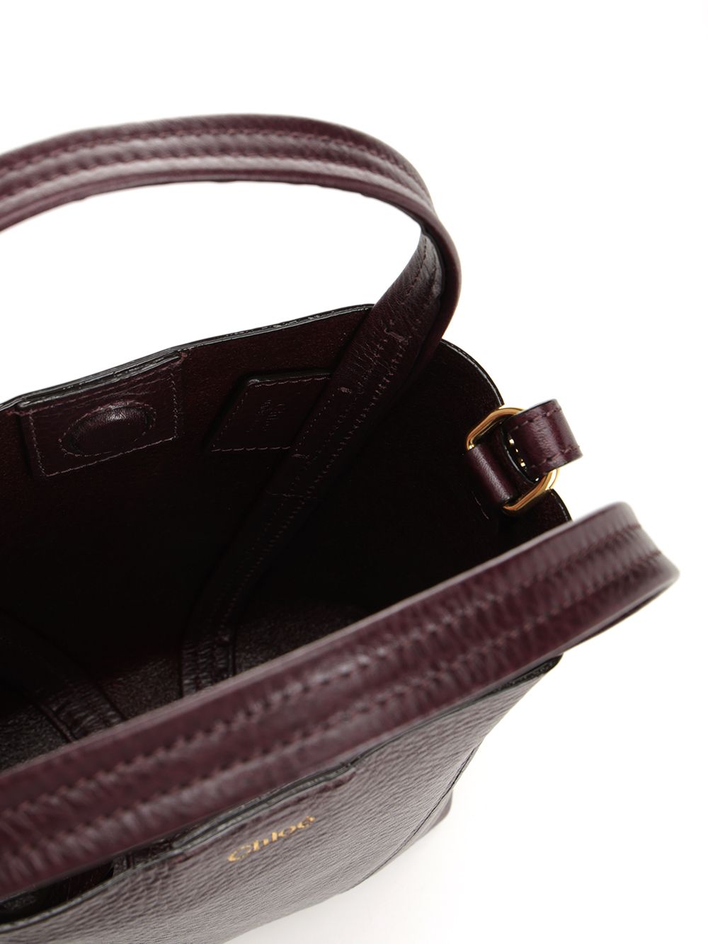 Chloe' Chloé Spin Shoulder Bags - Bordeaux | c0e92a9ace522ec694e41c4b96e33e5db0199f69