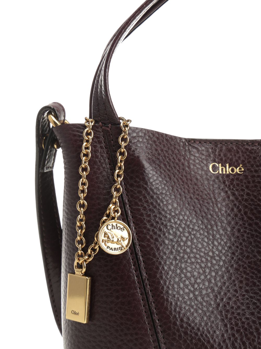 Chloe' Chloé Spin Shoulder Bags - Bordeaux | 57c3fe313983c356dcb1ff487cbad575910d06e9