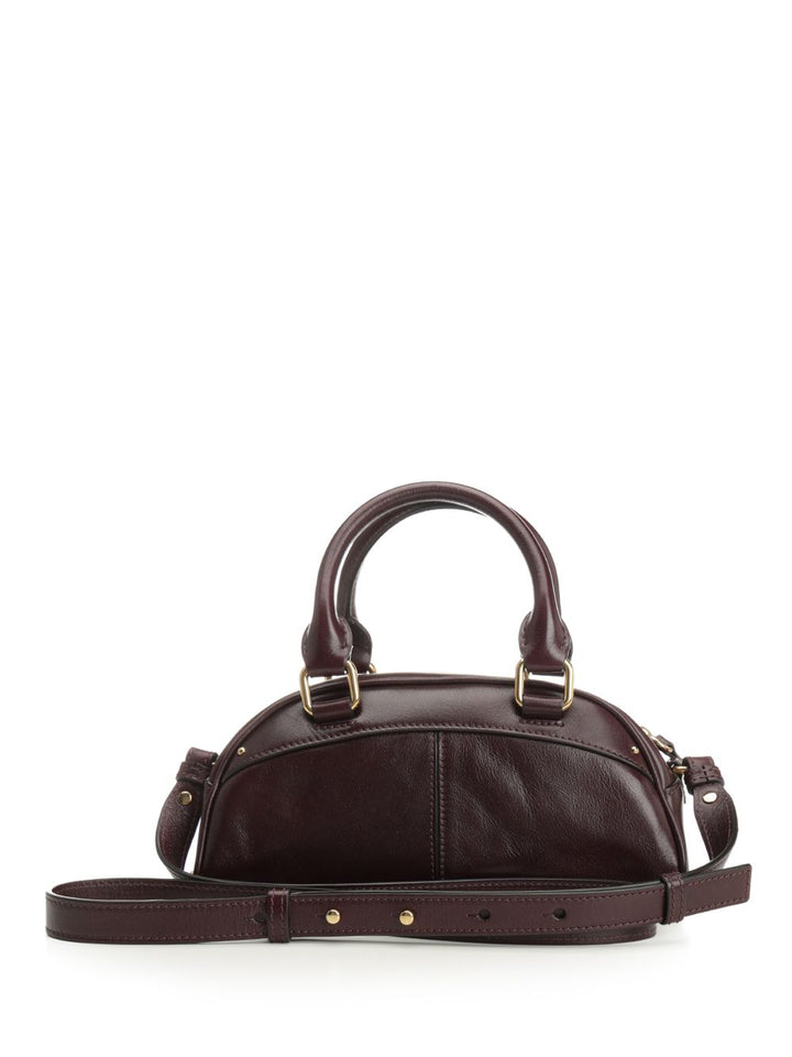 Chloe' S956 - Chloé Bowling Handbags - Bordeaux | 99960bf8e805c32f24fb52767157c9c364a2c1e4