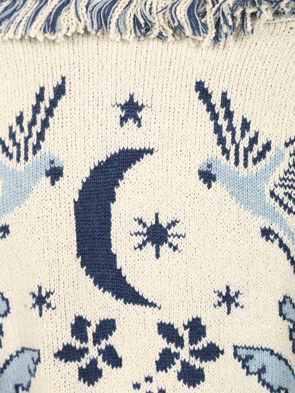 Alanui Echoes Of The Island Knitwear - White | d0308cb21f8649f12ff59950f233cf395804a130