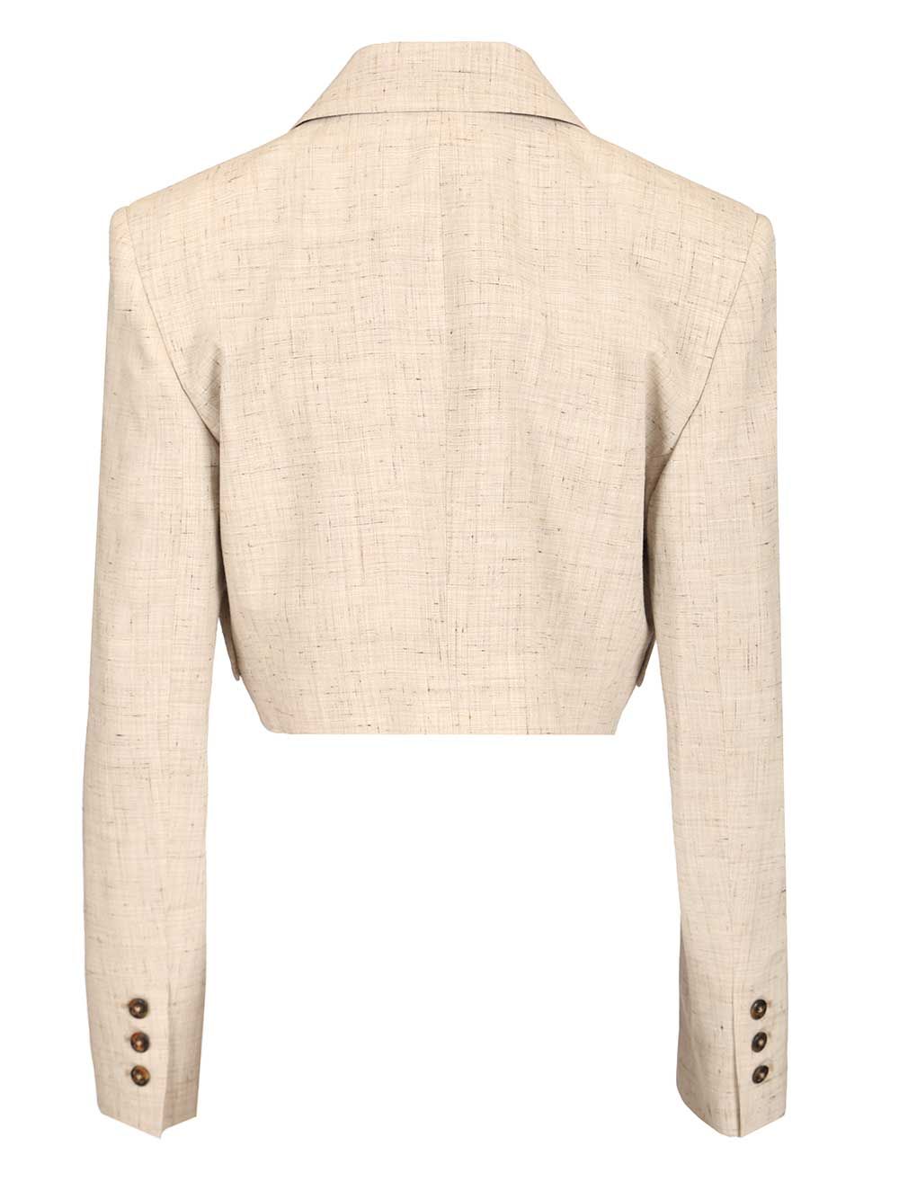 Vivienne Westwood Ls Cut Off Jacket Jackets - Beige | b618e7d33787289cdf7cee9768fed6cb72c25396