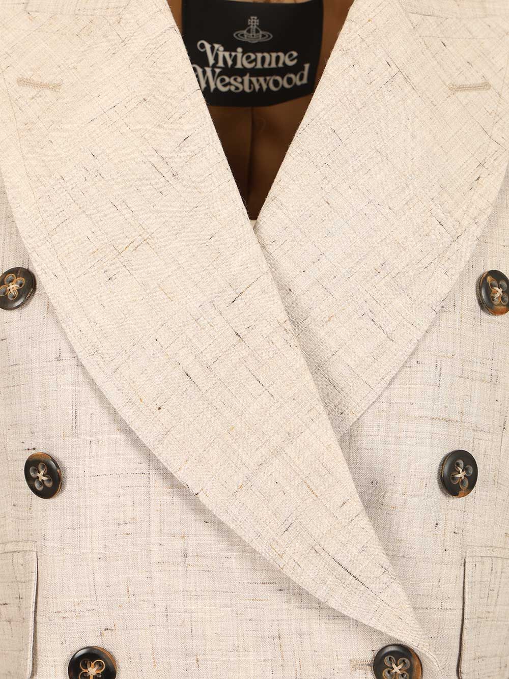 Vivienne Westwood Ls Cut Off Jacket Jackets - Beige | 9d2a034668be53347f399c69f9f4f45b5797bccb