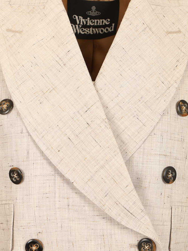 Vivienne Westwood Ls Cut Off Jacket Jackets - Beige | 9d2a034668be53347f399c69f9f4f45b5797bccb