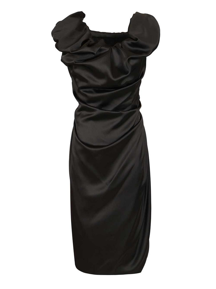 Vivienne Westwood Ginnie Amber Satin Dress Dresses - Black | d0109d988b48742757cb37844df4b9e9e50de0a1