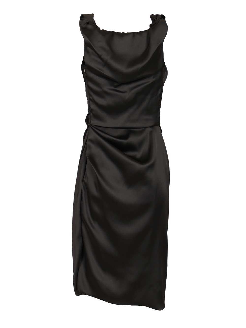Vivienne Westwood Ginnie Amber Satin Dress Dresses - Black | 61efae1c08a9cb1151c68792e4623c68b33a7f72