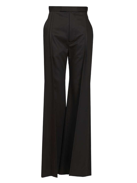 Wide-Leg Trousers Black