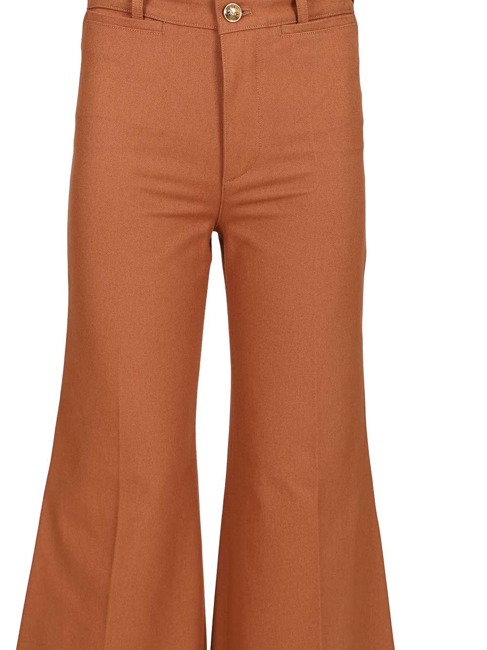Chloe' High Waist Wide Leg Pant Trousers - Orange | 89afc18b7f6263df20234b0922919fb063f2754d
