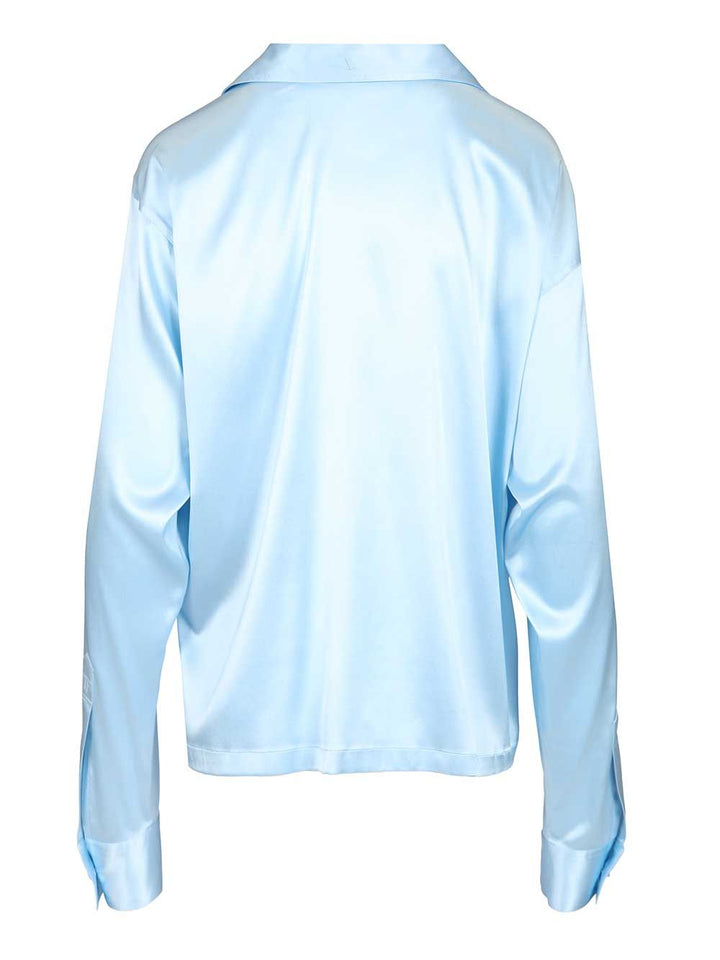 Tom Ford Silk Polo Shirt Shirts - Light blue | 4b196065a75da6b9a7b9980d95b88f4c17c1c0ee