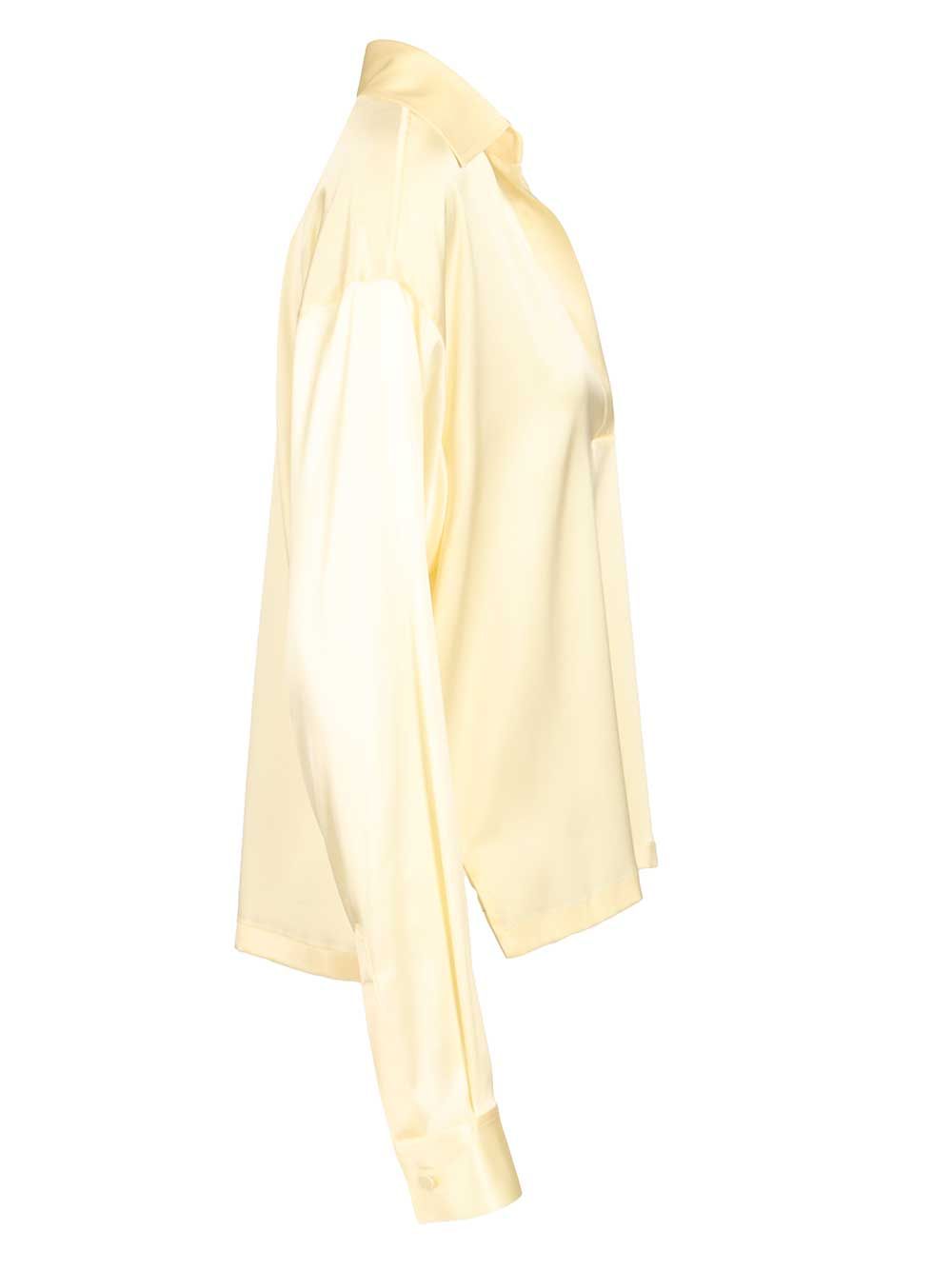 Tom Ford Stretch Silk Satin Polo Shirts - Yellow | b53436e329bc2ef7222ea677dacccb7407029dee