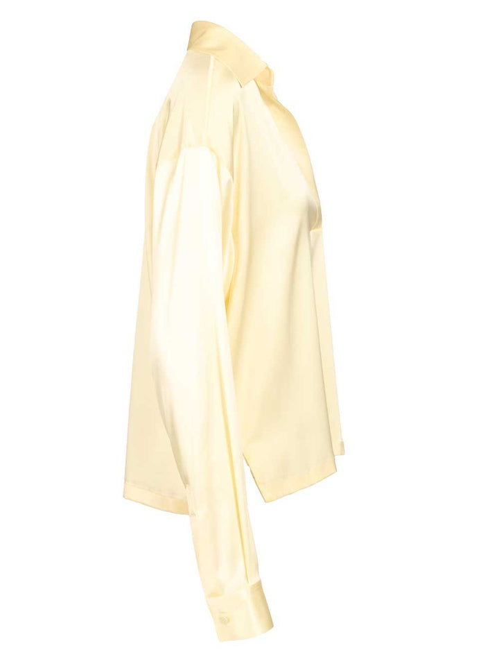 Tom Ford Stretch Silk Satin Polo Shirts - Yellow | b53436e329bc2ef7222ea677dacccb7407029dee