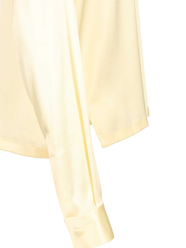 Tom Ford Silk Polo Shirt Shirts - Yellow | 329b0919e478d34181fed957e741635e2b6afb8a