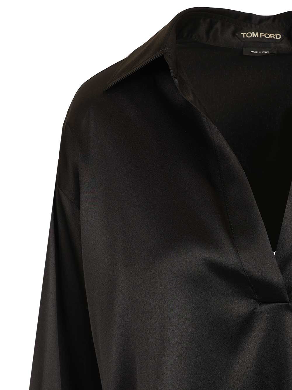 Tom Ford Silk Polo Shirt Shirts - Black | 5a3e10566f040ae2e5ff31fc0ff8e81d4b84b973