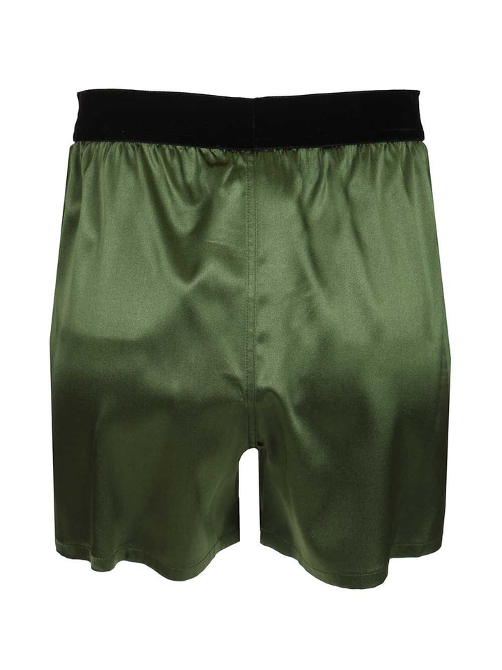 Tom Ford Stretch Silk Satin Pj Shorts Trousers - Green | 745496aff35c212c6a88eb223b9c9c6a43746742