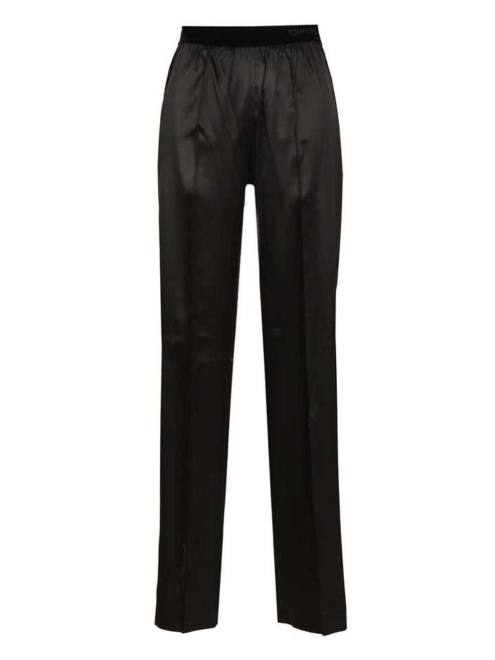 Tom Ford Stretch Silk Pants Trousers - Black | 6958459e1e5b09924404ddc54e88111af086f036