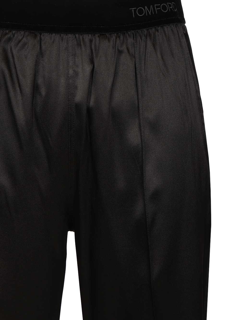 Tom Ford Stretch Silk Pants Trousers - Black | 4cbd941c48bc22658cdcce7e96905412f0170e07