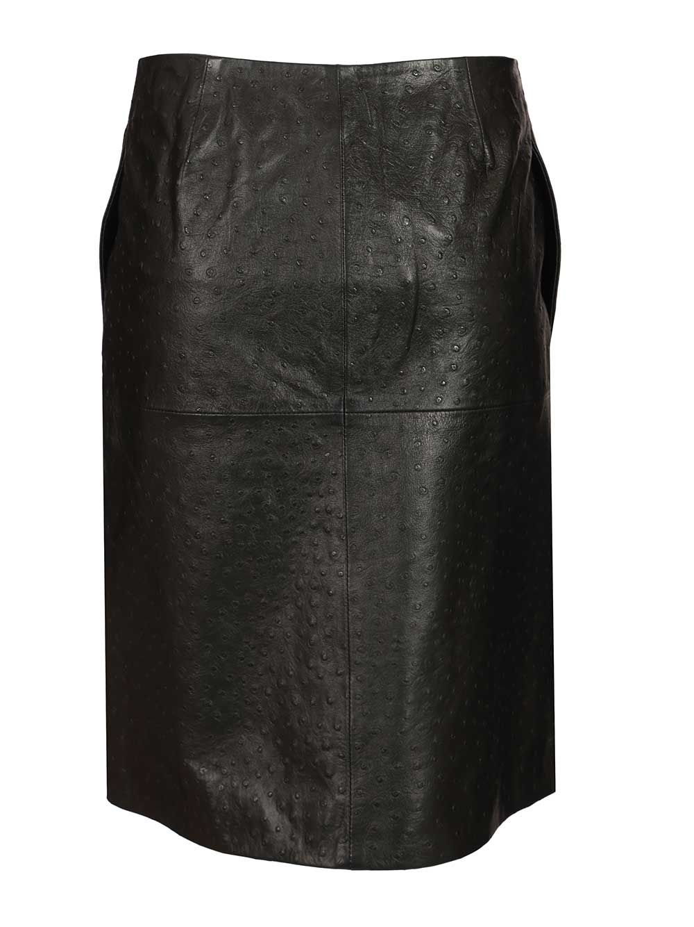 Loulou De Saison Gora Leather Wrap Skirt Skirts - Black | 693d7174fd7ec7c684af4b6e9965eb804b5295da