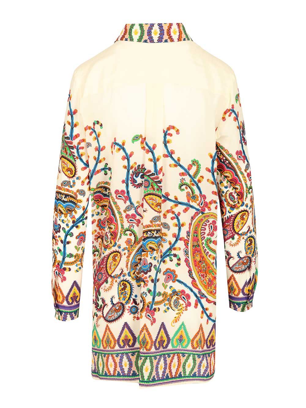 Etro Long Silk Shirt Shirts - Multicolor | 660e012935c96b2e31cb5ffcb43eb2cd78c650b4