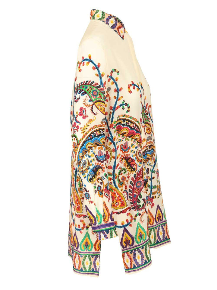 Etro Long Silk Shirt Shirts - Multicolor | 04f3f02288f158f0c36c6707f8e3fdaa57871db0
