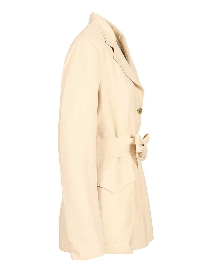 Etro Safari Blazer Jackets - White | 7e77f76e5b894fd9ab2aeb71776f7619a1aaea4c